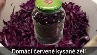 Domácí červené kysané zelí ve sklenici - recept
