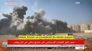 Gaza Strip came under attack by the Israeli Air Force during a live broadcast