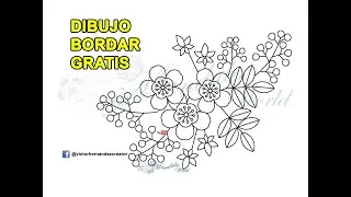 Dibujo para BORDAR, Ramo Flor GRATIS,  # 21