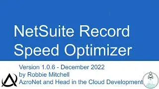 NetSuite Speed Optimizer