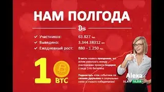 НАМ ПОЛГОДА! #bitcoinstep