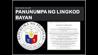 Panunumpa ng Lingkod Bayan DepEd Order No  50, s  2015