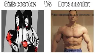 Girls cosplay vs Boys cosplay (Metal Gear Rising)