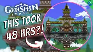 TERRARIA meets GENSHIN IMPACT: The Jade Chamber || Terraria Speedbuild || Awesome Terraria Builds