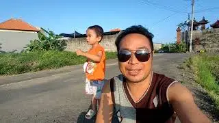Serunya dek Bhim naikin layangan kecil mirip ular