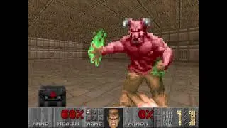 Doom Ouch Face in vanilla Doom, without cheats