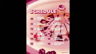 bXd ‘Comeback’ Schedule Poster 💞