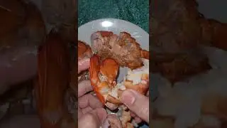 Opening 👌😍 Lobster Tail 🦞 😋 ASMR / Satisfying crackling sounds #shorts