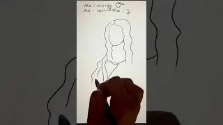 Monalisa 🤩 #monalisa #drawing #art #satisfying #shorts