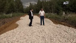 Почти завершена отсыпка щебнем дороги в деревню Филиповичи