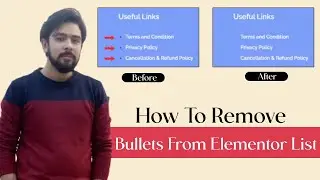 How To Remove Bullet Points From Elementor Icon List | Remove Bullets From Footer in WordPress