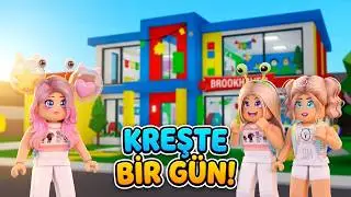 👧ALEYNA ve ​​ECE'NİN👩KREŞTE BİRGÜNÜ🎈ROBLOX Brookhaven🏡RP 🐝AYŞEM ECE ARI