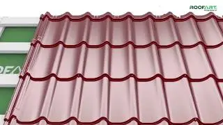 Installation instructions for the double modular metal tile