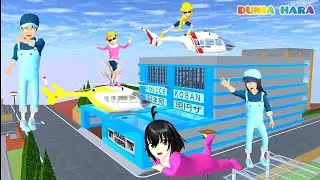 Fugitive Escapes 😱 New Police Station Riot | Giant Baby Celine Missing ❗ | Sakura School Simulator