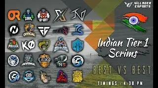 [Hindi] Indian 🇮🇳 Tier 1 Scrims (Day 3) • PUBG Mobile • Villager Esports | Bluestacks