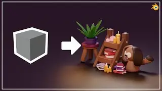 Cozy Corner in Blender 3.3 - 3D Modeling Process - 3D Art Owl