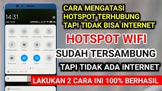 cara mengatasi hotspot terhubung tapi tidak bisa internet | ini solusinya