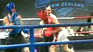 Andrew Evander Leuii in red 2012 NZ 81kgs Champs Final