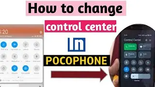 How to change control center in poco mobile || poco m4 pro me control center kaise change kare