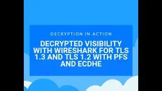 Decryption In Action: Decrypted visibility with Wireshark for TLS 1.3 and TLS 1.2 with PFS and ECDHE