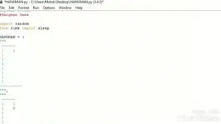How to make a hangman game in python 3.4.3