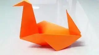 How to make an origami duck.