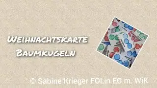 Weihnachtskarte Baumkugeln