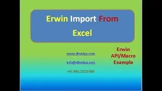Erwin Import From Excel
