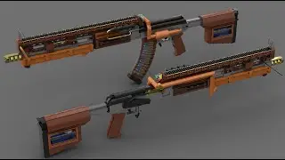 Custom LEGO Gun MOC: RPK MK.III [Hissing Cockroach]