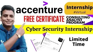 Accenture Cyber Security Virtual Internship Training + Certificate  Students Graduates | Free Course
