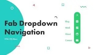FAB Dropdown Navigation | HTML CSS JQuery | Speed Code