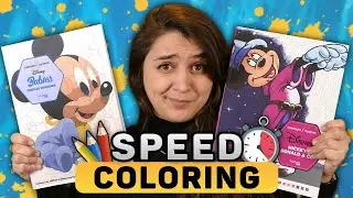 2 COLORIAGES DISNEY EN 12 MINUTES !!