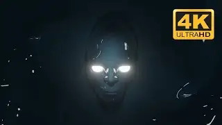 [4K] Mysterious Face - Dark Alien Creature in the Dark 😱