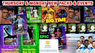 Upcoming Thursday & Monday New Pack & Events in eFootball 2024 | EPIC & BIG TIME | European Potw
