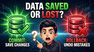 SQL Transaction Explained | COMMIT & ROLLBACK in SQL (Hindi) 🔥 Save or Undo Data?
