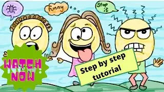 how to doodle? draw facial expressions in easy steps || Learn to draw in easy steps
