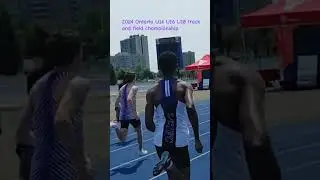 2024 Ontario U14 U16 U18 track and field championship U18 boys 100m heat Jelani Ellison, flying Ang.