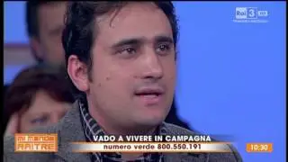 Manuel lombardi ospite a "mi manda RAITRE"