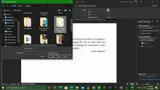 How to Mail Merge using MS WORD by Henry Kigozi