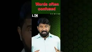 Words often confused topic  for all competitive exams in Telugu/English vocabulary in Telugu 14