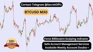 BTCUSD M30 Backtest Working | Forex Billionaire Indicator | Forex Account/Fund Management Services