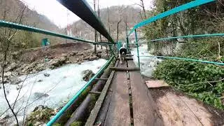 три водопада в окрестностях красной поляны ! в сопровождении гида - собаки Дафны)