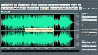 Auto Markers in Dexster Audio Editor