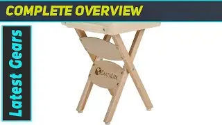 EARTHLITE Wooden Folding Stool: The Ultimate Portable Seating Solution