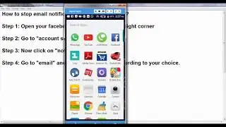 How to stop email notification from facebook