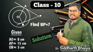 class-10 #circle - important question solved with concept