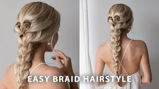 Simple Braid Tutorial 💗 Easy Hairstyle for Long Hair - Medium Hair