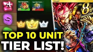 Trunks & Gohan #1?! 8th Anniversary Pt.2 Top 10 META PvP Tier List! (Dragon Ball Legends)