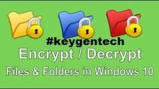How to encrypt the database  file or folder in Windows 7/10-in [hindi]