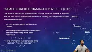 CDP Model |  Concrete Damage Plasticity Model | ABAQUS Tutorial